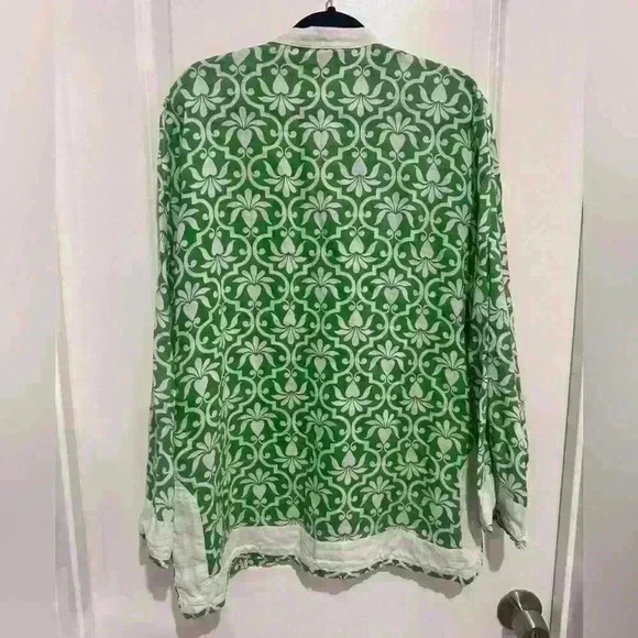 Size 6/8 (NEW)LANDS END 100% LINEN TUNIC TOP SIZE 6-8 - Picture 3 of 3